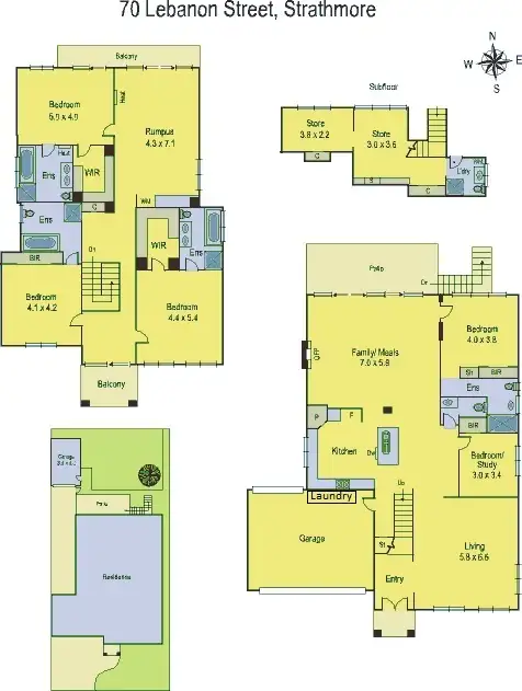 Floorplan of Homely house listing, 70 Lebanon Street, Strathmore VIC 3041