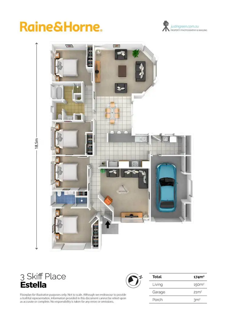 Floorplan of Homely house listing, 3 Skiff Place, Estella NSW 2650