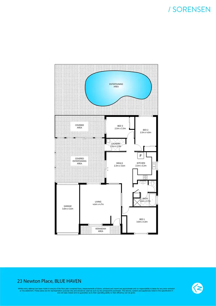 Floorplan of Homely house listing, 23 Newton Place, Blue Haven NSW 2262