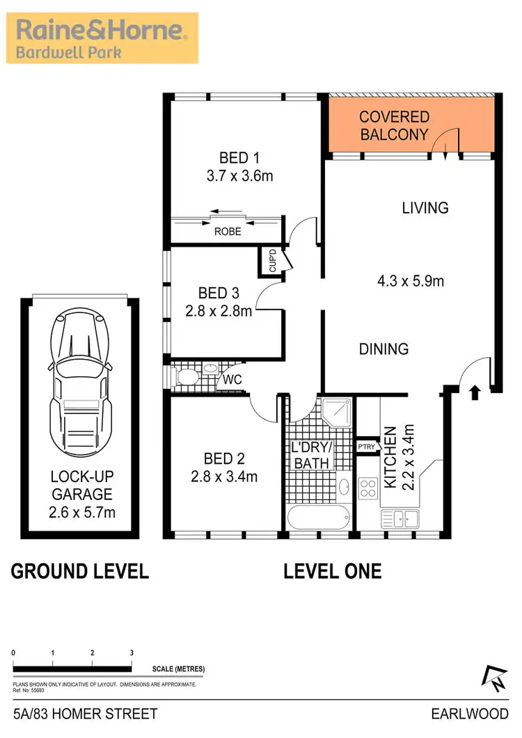 Floorplan of Homely unit listing, 5a/83 Homer Street, Earlwood NSW 2206