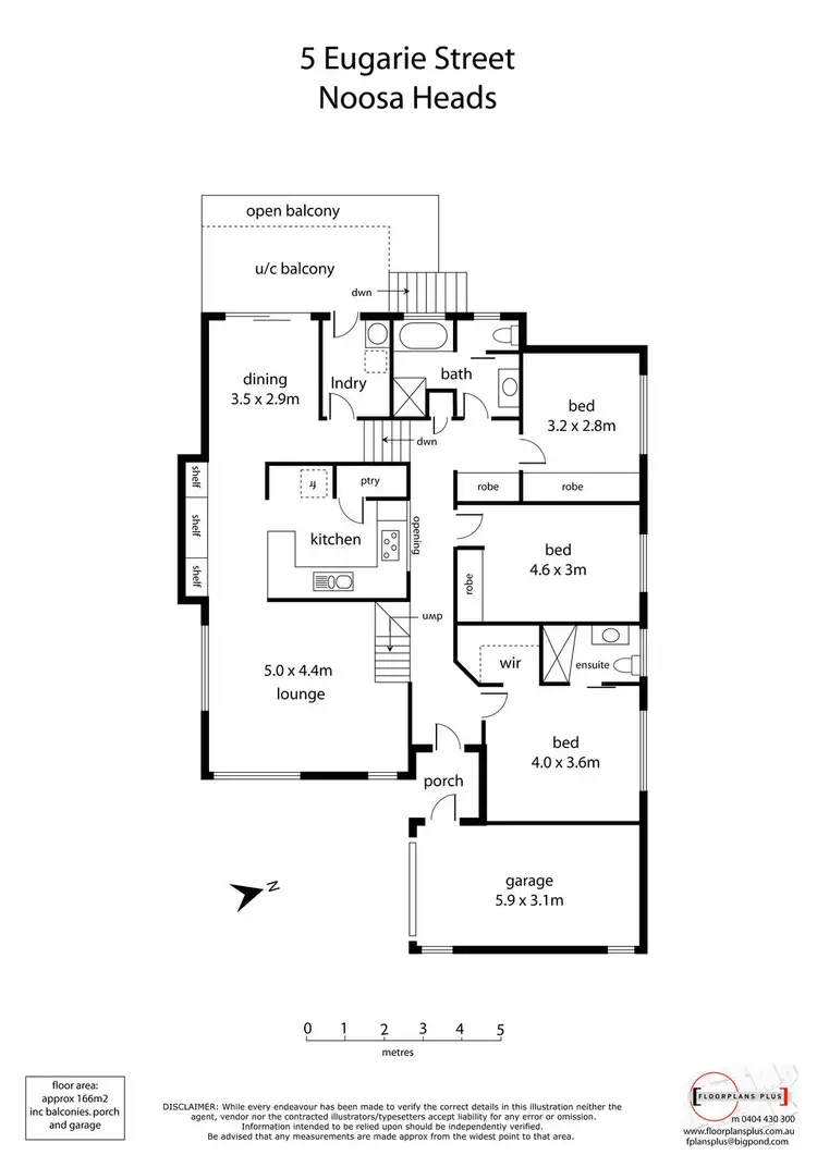 Floorplan of Homely house listing, 5 Eugarie Street, Noosa Heads QLD 4567