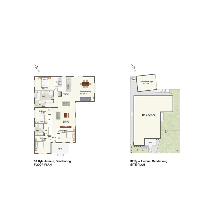 Floorplan of Homely house listing, 37 Kyla Avenue, Dandenong VIC 3175