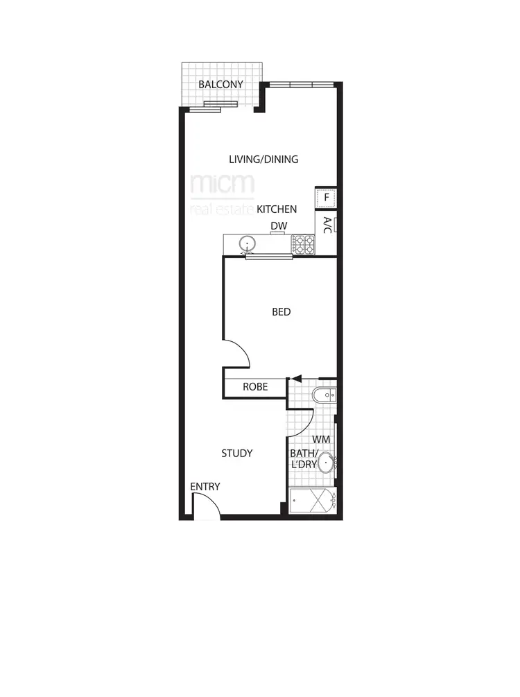 Floorplan of Homely apartment listing, 72/30 Russell Street, Melbourne VIC 3000