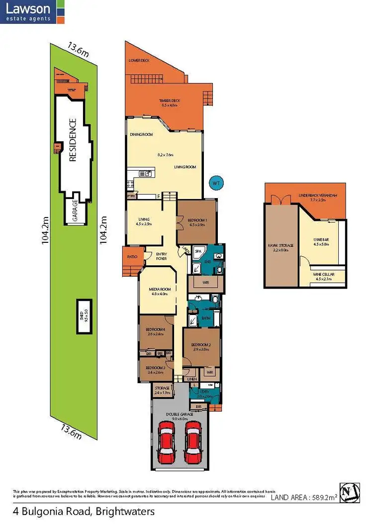 Floorplan of Homely house listing, 4 Bulgonia Road, Brightwaters NSW 2264