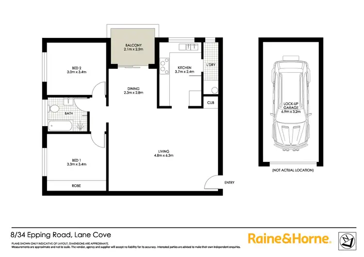 Floorplan of Homely apartment listing, 8/34-38 Epping Road, Lane Cove NSW 2066