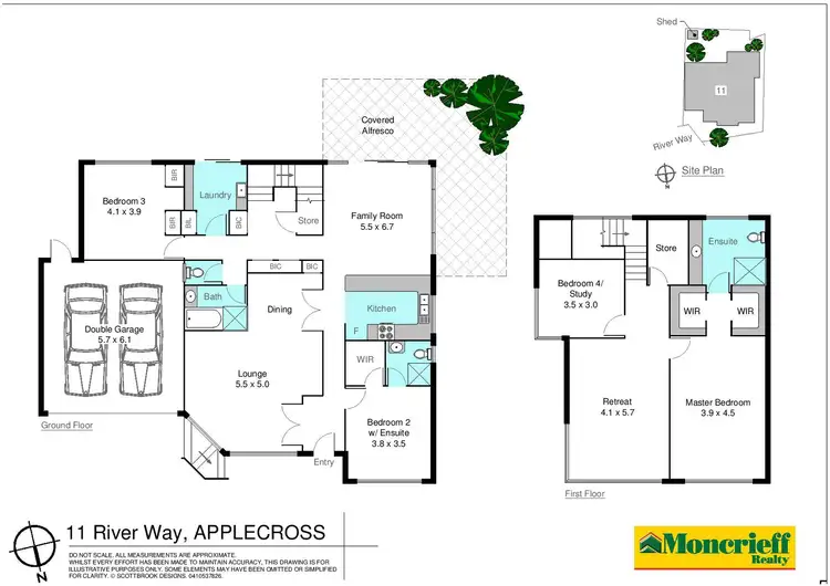 Floorplan of Homely house listing, 11 Riverway, Applecross WA 6153