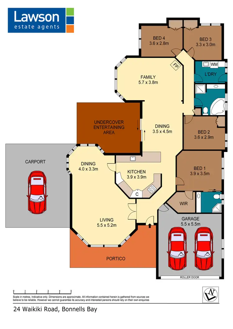 Floorplan of Homely house listing, 24 Waikiki Road, Bonnells Bay NSW 2264