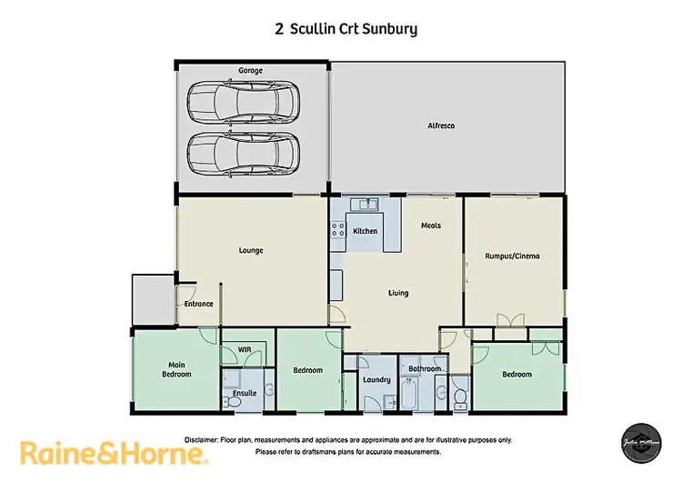 Floorplan of Homely house listing, 2 Scullin Court, Sunbury VIC 3429
