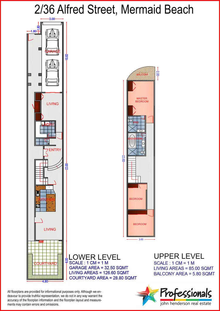 Floorplan of Homely house listing, Villa @/ 36 Alfred Street, Mermaid Beach QLD 4218