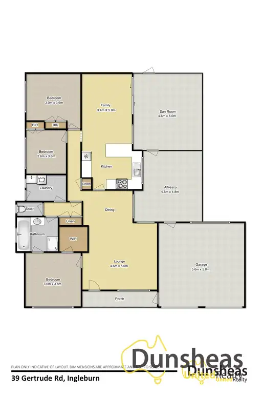 Floorplan of Homely house listing, 39 Gertrude Road, Ingleburn NSW 2565
