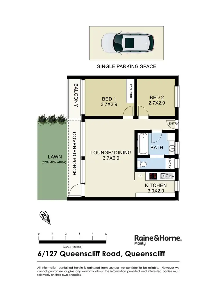 Floorplan of Homely apartment listing, 6/127 Queenscliff Road, Queenscliff NSW 2096