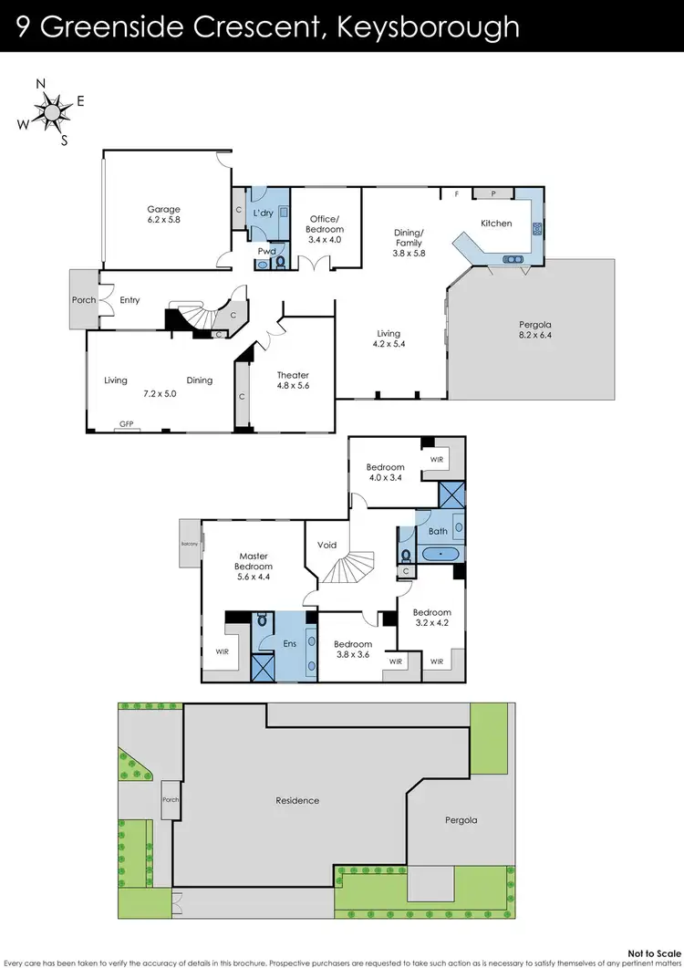 Floorplan of Homely house listing, 9 Greenside Crescent, Keysborough VIC 3173