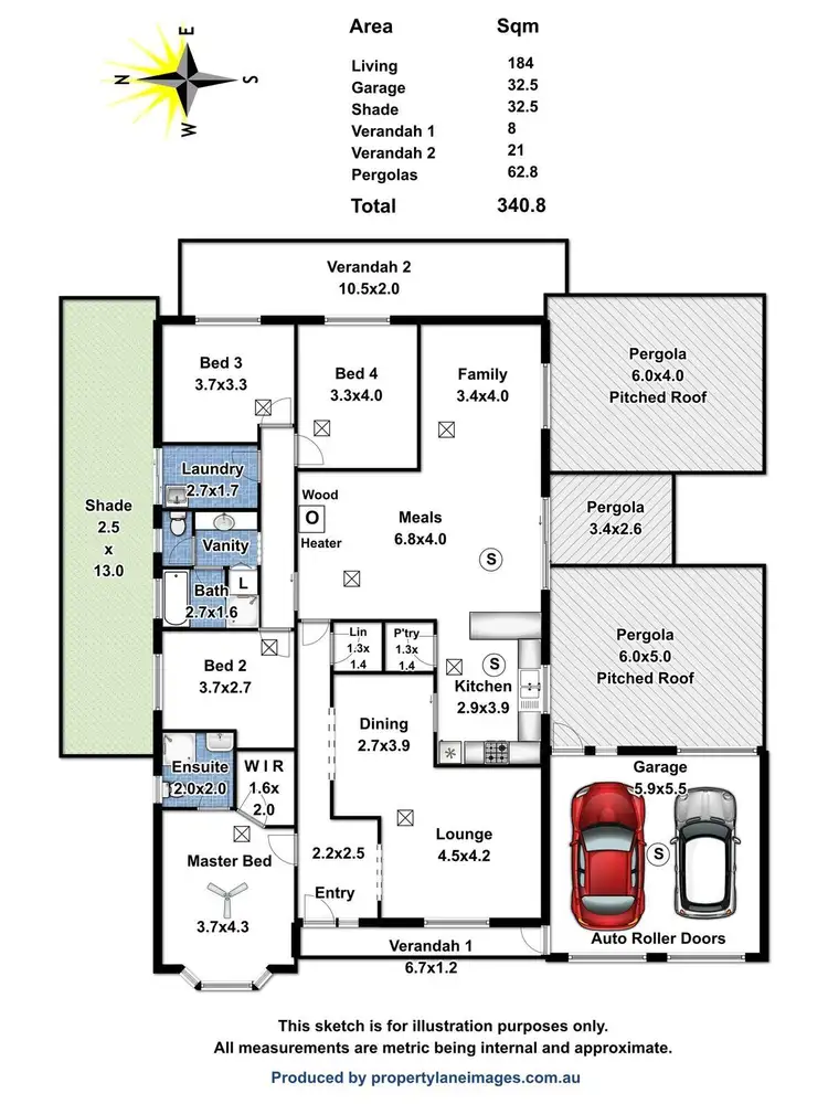 Floorplan of Homely house listing, 10 Lisa Martin Court, Gawler East SA 5118