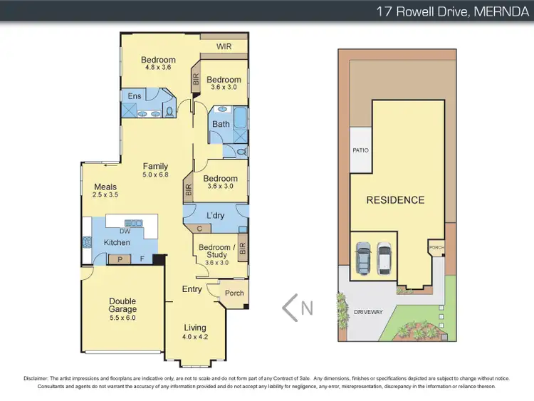 Floorplan of Homely house listing, 17 Rowell Drive, Mernda VIC 3754