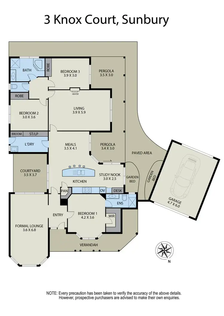 Floorplan of Homely house listing, 3 Knox Court, Sunbury VIC 3429