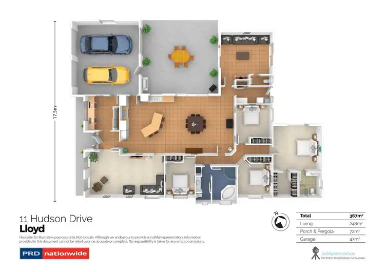 Floorplan of Homely house listing, 11 Hudson Drive, Lloyd NSW 2650