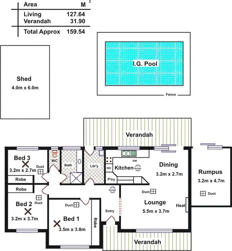Floorplan of Homely house listing, 51 Coombe Street, Gawler East SA 5118