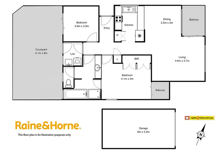 Floorplan of Homely unit listing, 12/2 Sheila Street, Batehaven NSW 2536