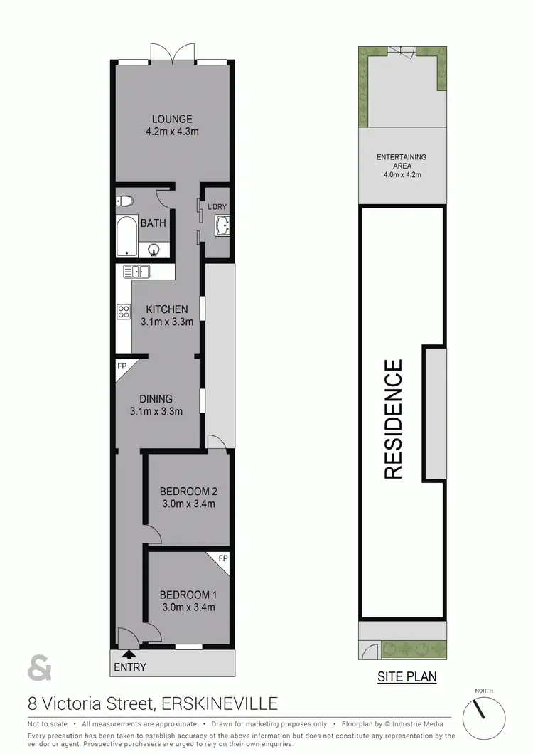 Floorplan of Homely house listing, 8 Victoria Street, Erskineville NSW 2043