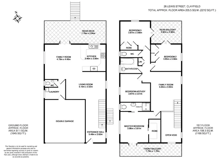 Floorplan of Homely house listing, 26 Lewis Street, Clayfield QLD 4011