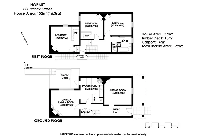 Floorplan of Homely house listing, 83 Patrick Street, Hobart TAS 7000