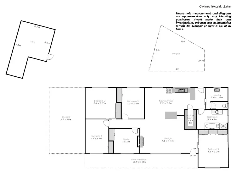 Floorplan of Homely house listing, 3 Palm Court, Merbein VIC 3505