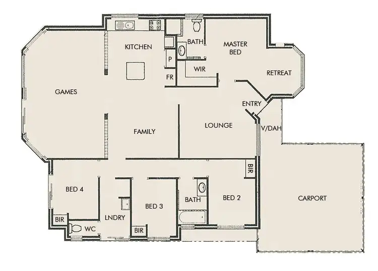 Floorplan of Homely house listing, 57 Wilderness Drive, Dawesville WA 6211