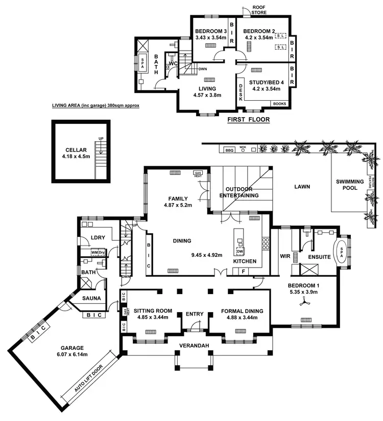 Floorplan of Homely house listing, 6 Myrtles Court, Medindie SA 5081