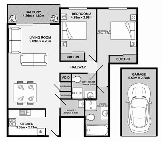 Floorplan of Homely apartment listing, 31/208 Pacific Highway, Hornsby NSW 2077