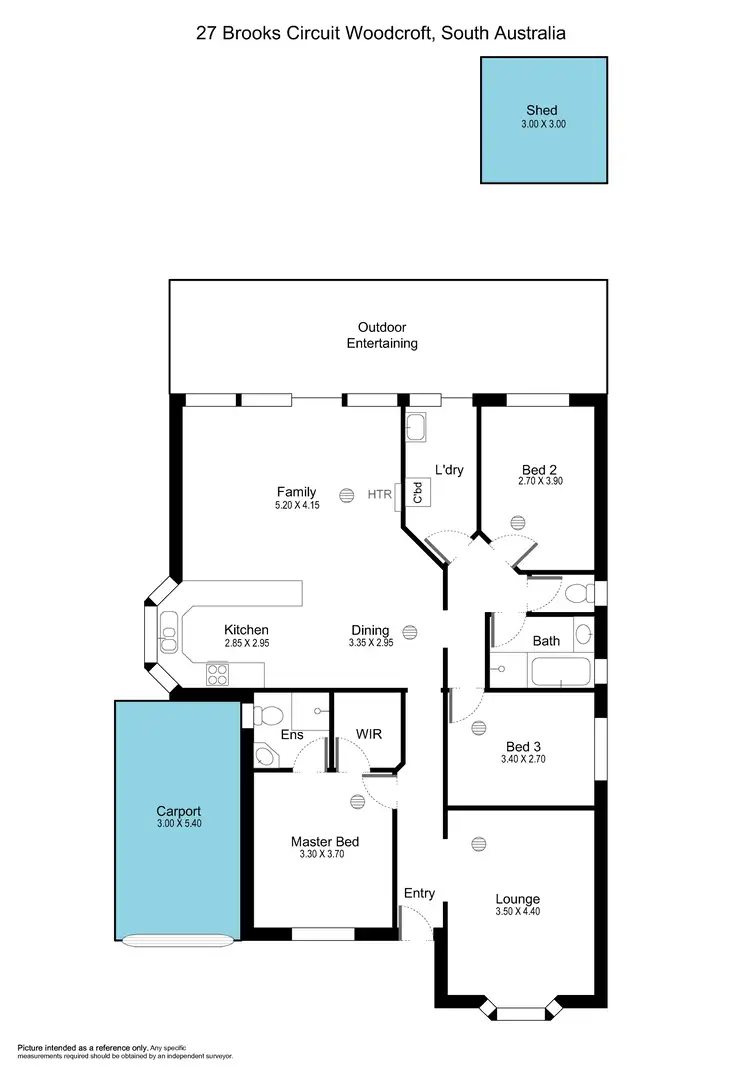 Floorplan of Homely house listing, 27 Brooks Circuit, Woodcroft SA 5162