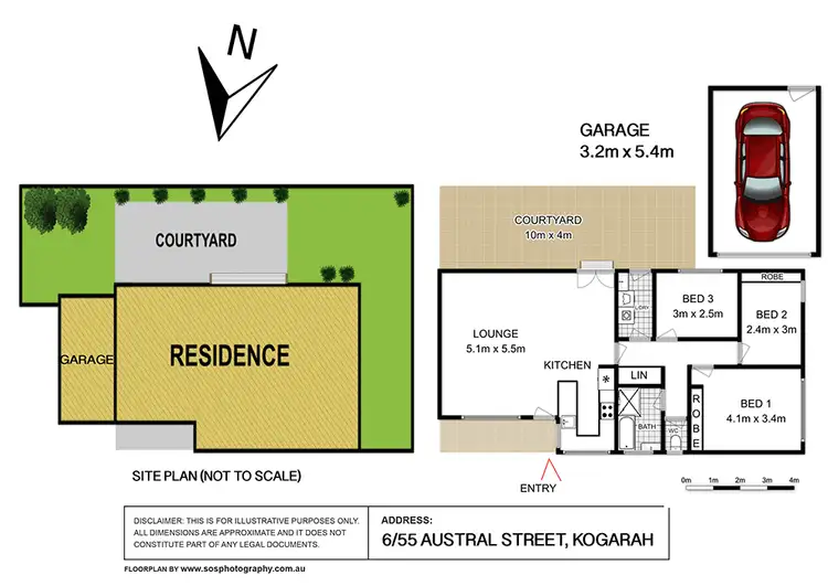 Floorplan of Homely villa listing, 6/55 Austral Street, Kogarah NSW 2217