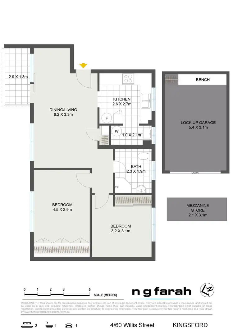 Floorplan of Homely apartment listing, 4/60 Willis Street, Kingsford NSW 2032