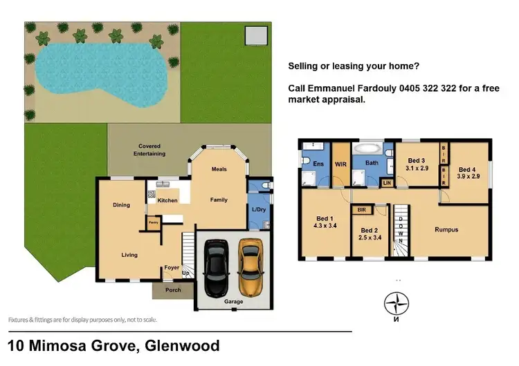 Floorplan of Homely house listing, 10 Mimosa Grove, Glenwood NSW 2768