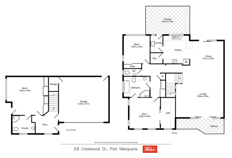 Floorplan of Homely house listing, 58 Crestwood Drive, Port Macquarie NSW 2444