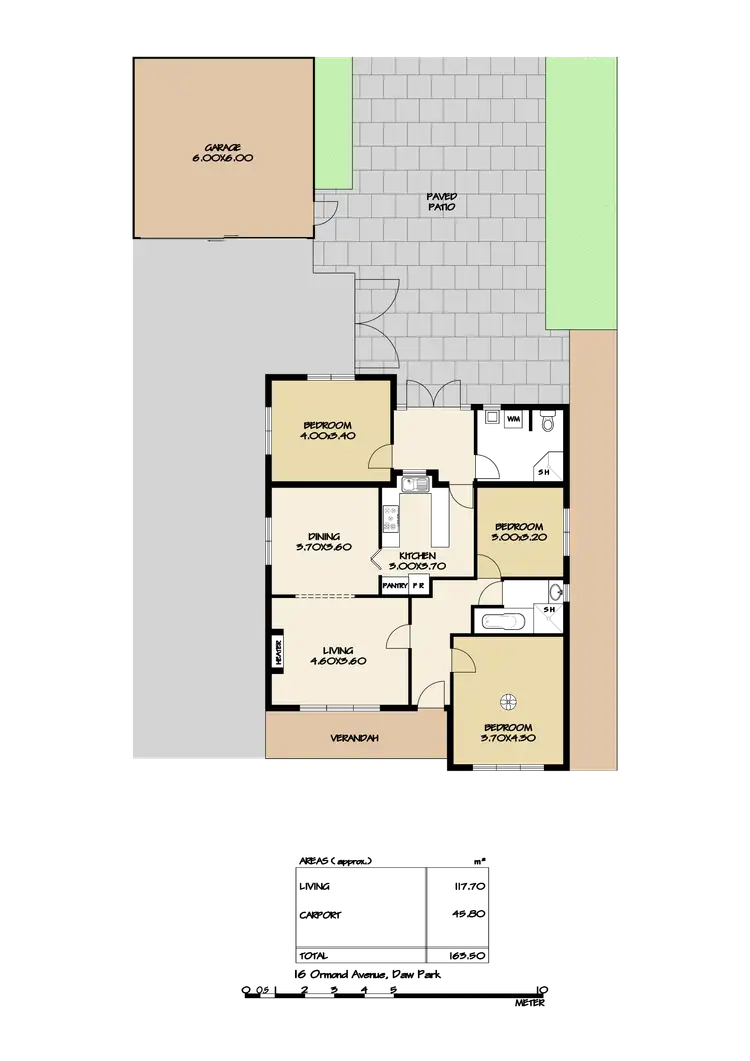Floorplan of Homely house listing, 16 Ormond Avenue, Daw Park SA 5041