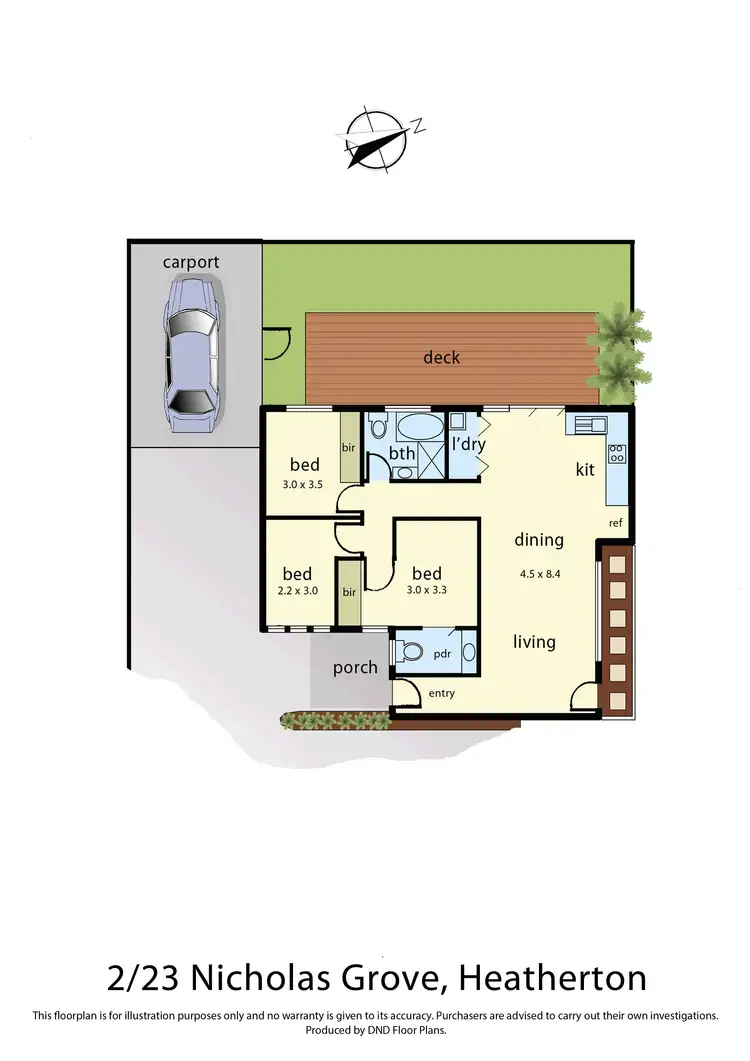 Floorplan of Homely townhouse listing, 2/23 Nicholas Grove, Heatherton VIC 3202