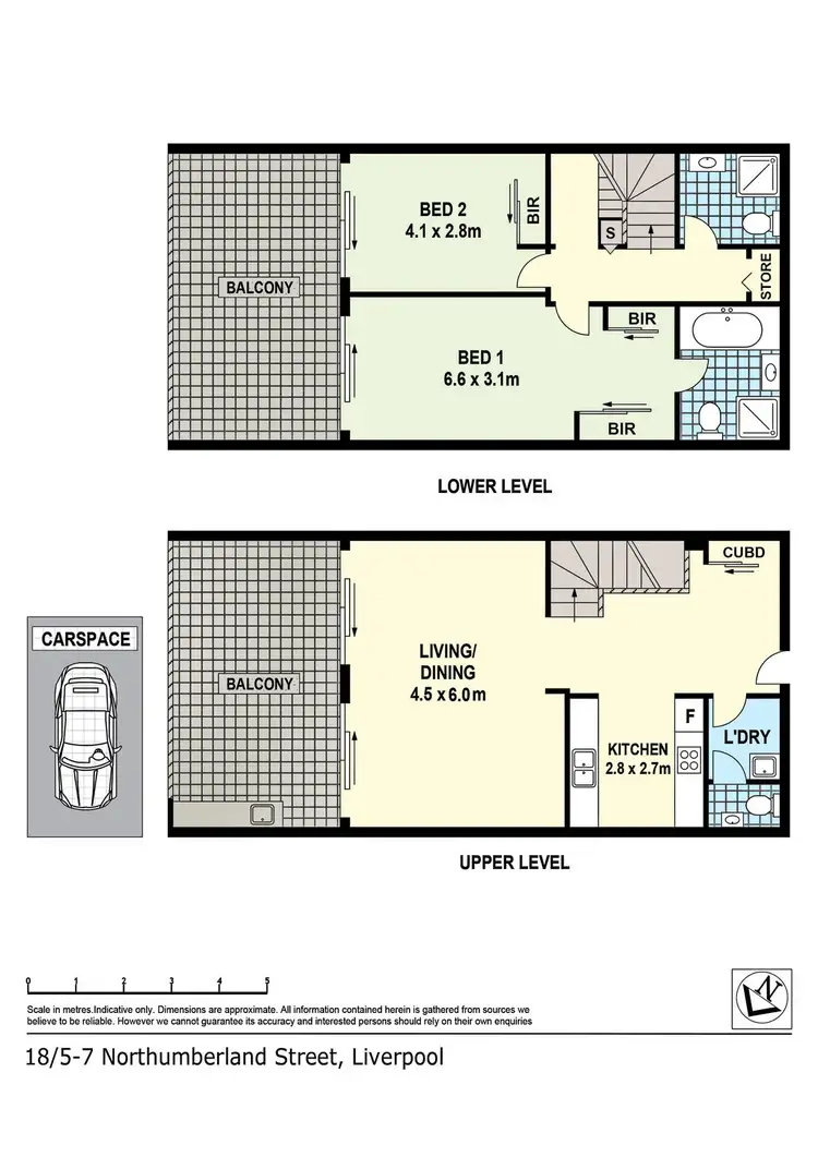 Floorplan of Homely apartment listing, 18/5-7 Northumberland Street, Liverpool NSW 2170