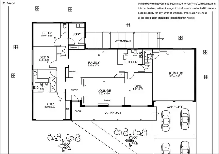 Floorplan of Homely house listing, 2 Oriana Avenue, Rostrevor SA 5073