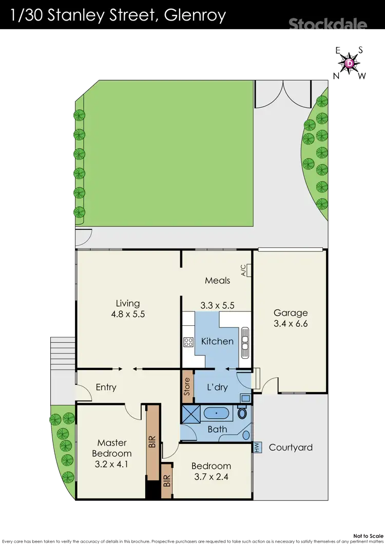 Floorplan of Homely unit listing, 1/30 Stanley Street, Glenroy VIC 3046