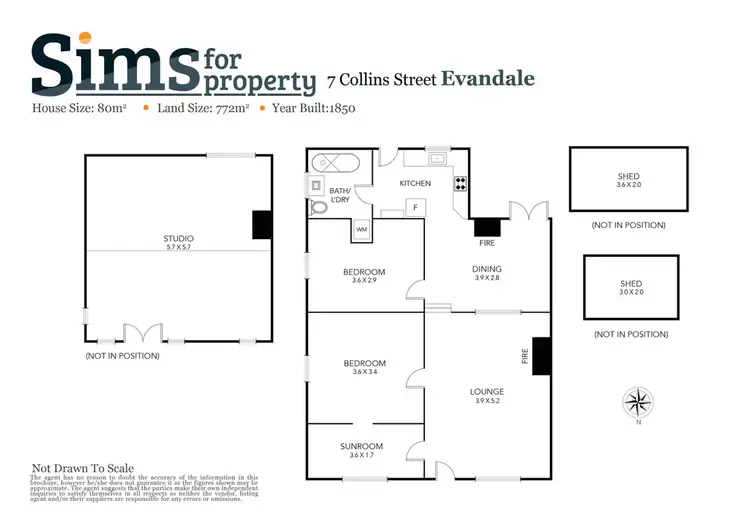 Floorplan of Homely house listing, 7 Collins Street, Evandale TAS 7212