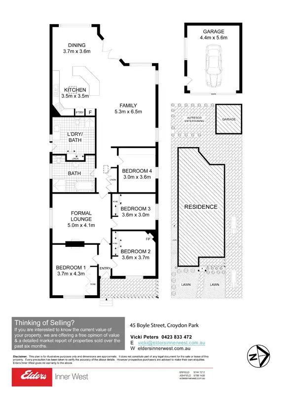 Floorplan of Homely house listing, 45 Boyle Street, Croydon Park NSW 2133