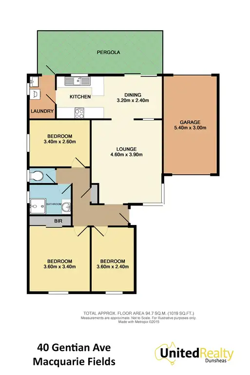Floorplan of Homely house listing, 40 Gentian Avenue, Macquarie Fields NSW 2564