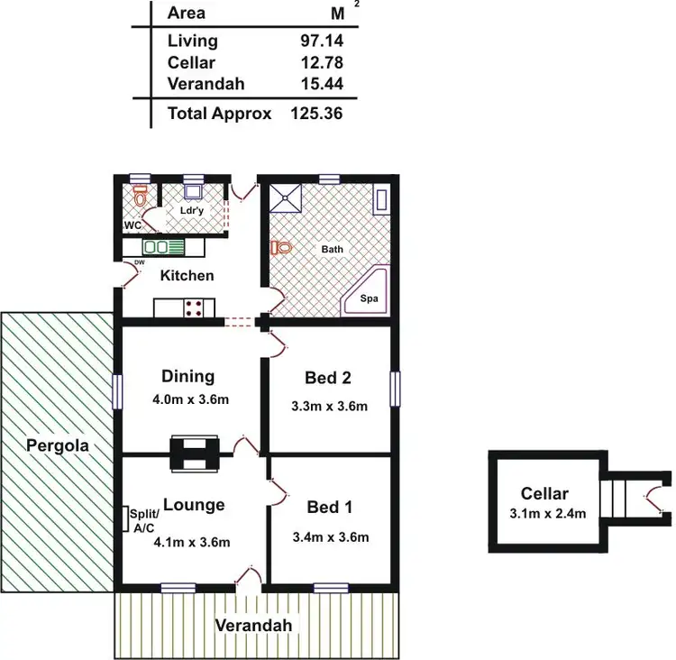 Floorplan of Homely house listing, 15 Jollytown Road, Lyndoch SA 5351