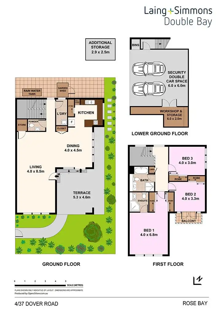 Floorplan of Homely townhouse listing, 4/37 Dover Road, Rose Bay NSW 2029