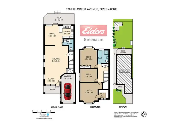 Floorplan of Homely semi-detached listing, 139 Hillcrest Avenue, Greenacre NSW 2190