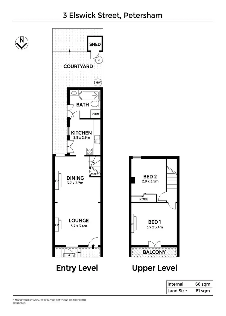 Floorplan of Homely terrace listing, 3 Elswick Street, Petersham NSW 2049