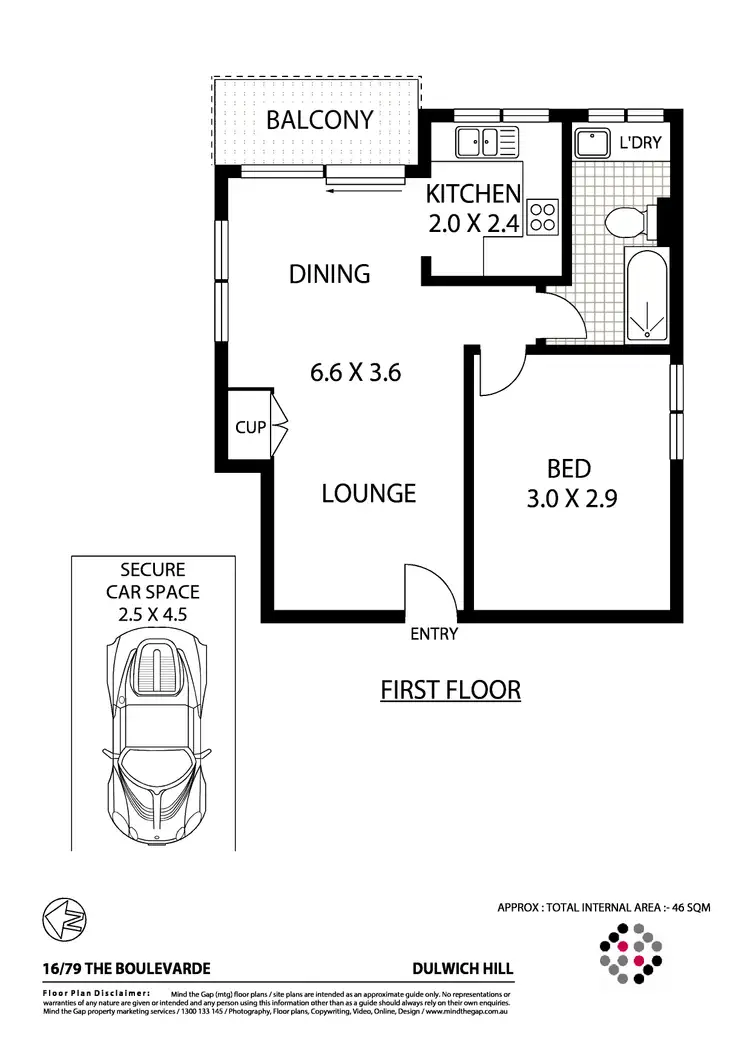 Floorplan of Homely apartment listing, 16/79 The Boulevarde, Dulwich Hill NSW 2203