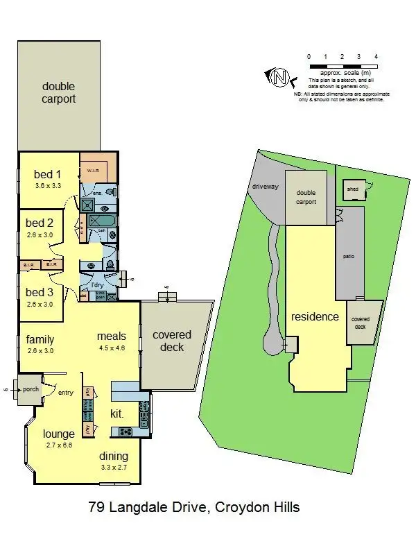 Floorplan of Homely house listing, 79 Langdale Drive, Croydon Hills VIC 3136