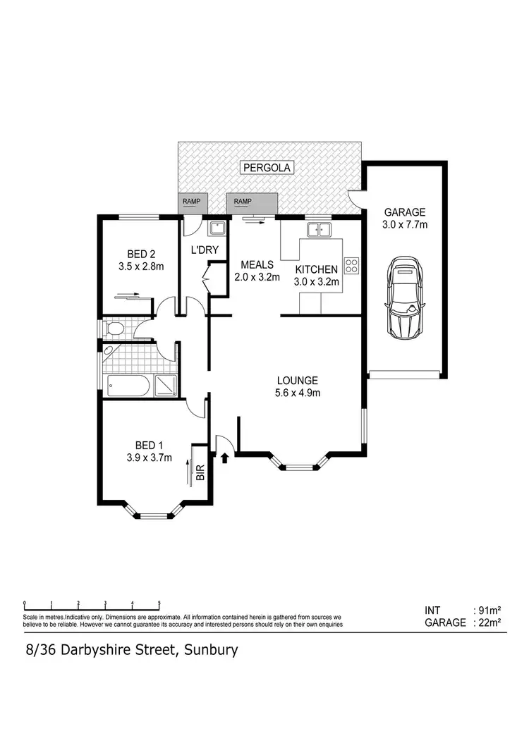 Floorplan of Homely unit listing, Unit 8/36-38 Darbyshire Street, Sunbury VIC 3429
