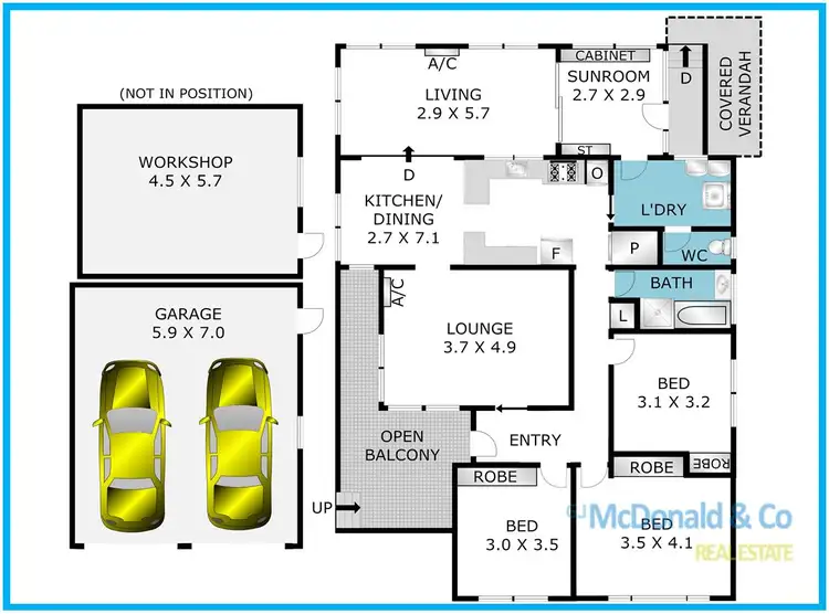 Floorplan of Homely house listing, 6 Waterford Avenue, Norlane VIC 3214